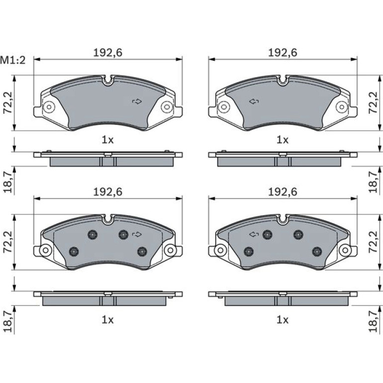Bremsbelagsatz, Scheibenbremse 0 986 494 980 Bremsbelagsatz, Scheibenbremse 0 986 494 980
