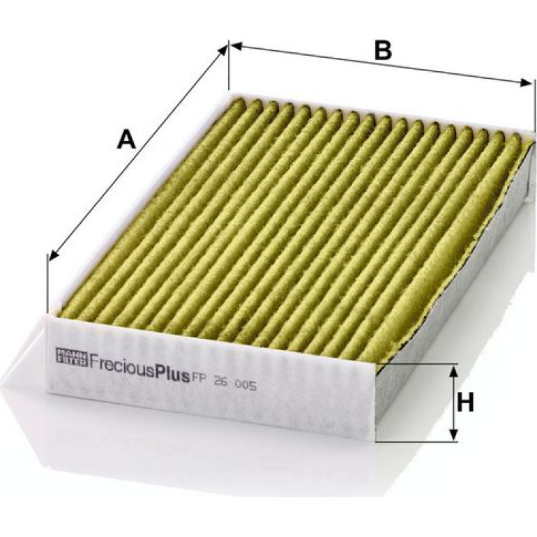 MANN-FILTER FP 26 005 Innenraumfilter FreciousPlus Aktivkohlefilter mit Polyphenol, antibakteriell, Feinstaubfilter (PM 2.5) MANN-FILTER FP 26 005 Innenraumfilter FreciousPlus Aktivkohlefilter mit Polyphenol, antibakteriell, Feinstaubfilter (PM 2.5)