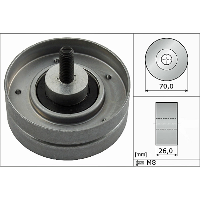 Umlenk-/Führungsrolle, Keilrippenriemen 532 0524 10 Umlenk-/Führungsrolle, Keilrippenriemen 532 0524 10