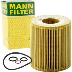 MANN-FILTER HU 815/2 x Ölfilter mit Dichtung, Filtereinsatz