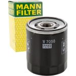 MANN-FILTER W 7058 Ölfilter M 20 X 1.5, mit einem Rücklaufsperrventil, Anschraubfilter