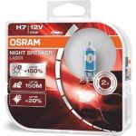 Osram | Glühlampe, Fernscheinwerfer | Glühlampe Night Breaker Laser H7 Duo Box | 64210NL-HCB