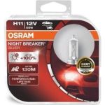 Osram | Glühlampe, Fernscheinwerfer | NIGHT BREAKER® SILVER H11 Duo Box | 64211NBS-HCB