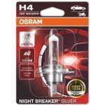 Osram | Glühlampe, Fernscheinwerfer | NIGHT BREAKER® SILVER H4 Einzelblister | 64193NBS-01B