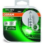 Osram | Glühlampe, Fernscheinwerfer | Ultra Life H1 Duo Box | 64150ULT-HCB