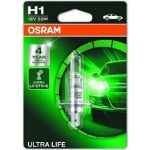 Osram | Glühlampe, Fernscheinwerfer | Ultra Life H1 Einzelblister | 64150ULT-01B