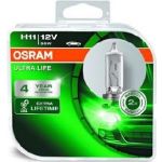 Osram | Glühlampe, Fernscheinwerfer | Ultra Life H11 Duo Box | 64211ULT-HCB