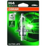 Osram | Glühlampe, Fernscheinwerfer | Ultra Life H4 Einzelblister | 64193ULT-01B