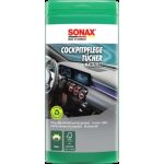 SONAX | Kunststoffpflegemittel | KunststoffPflegeTücher seidenmatt Box | 04158410