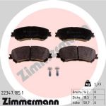Zimmermann | Bremsbelagsatz, Scheibenbremse | 22347.185.1
