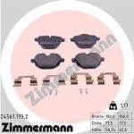Zimmermann | Bremsbelagsatz, Scheibenbremse | 24561.175.2