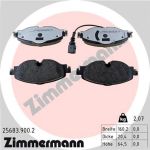 Zimmermann | Bremsbelagsatz, Scheibenbremse | 25683.900.2