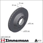 Zimmermann | Bremsscheibe | 460.4503.20