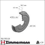 Zimmermann | Bremstrommel | 150.1703.20