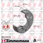 Zimmermann | Bremstrommel | 180.5109.20