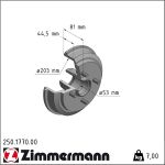 Zimmermann | Bremstrommel | 250.1770.00