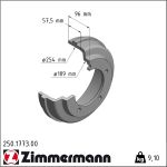 Zimmermann | Bremstrommel | 250.1773.00
