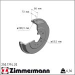 Zimmermann | Bremstrommel | 250.1774.20