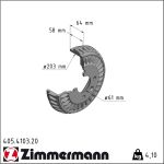 Zimmermann | Bremstrommel | 405.4103.20
