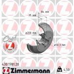 Zimmermann | Bremstrommel | 430.1781.00