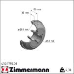 Zimmermann | Bremstrommel | 430.1785.00