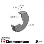 Zimmermann | Bremstrommel | 430.1789.20