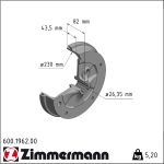 Zimmermann | Bremstrommel | 600.1962.00