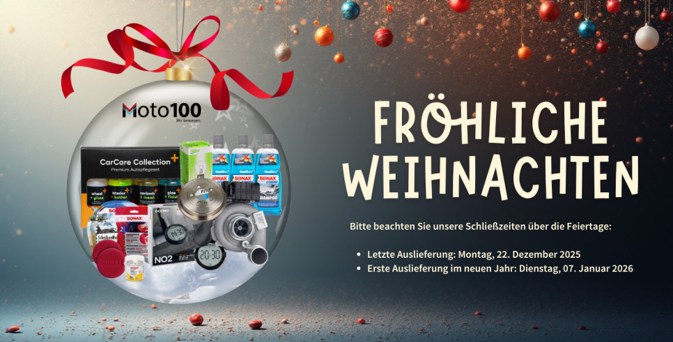 Frohe Weihnachten - Schließzeiten zu Weihnachten