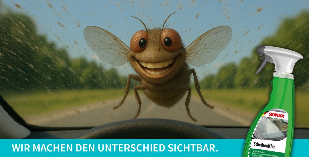 SONAX ScheibenKlar - Wir machen den Unterschied sichtbar.