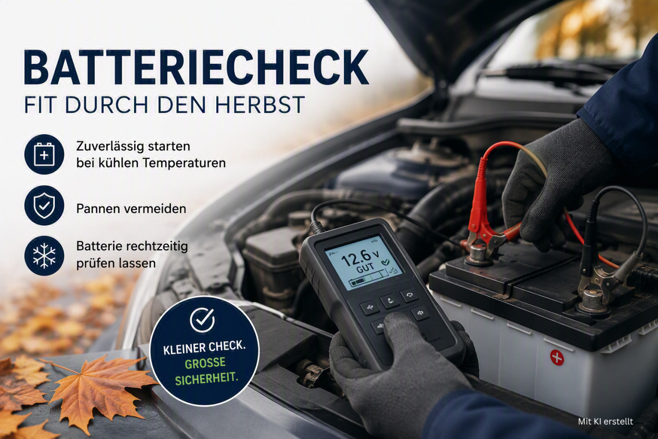 Batteriecheck im Herbst: So vermeidest du Startprobleme, bevor es richtig kalt wird